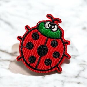 Embroidered Ladybug Patch